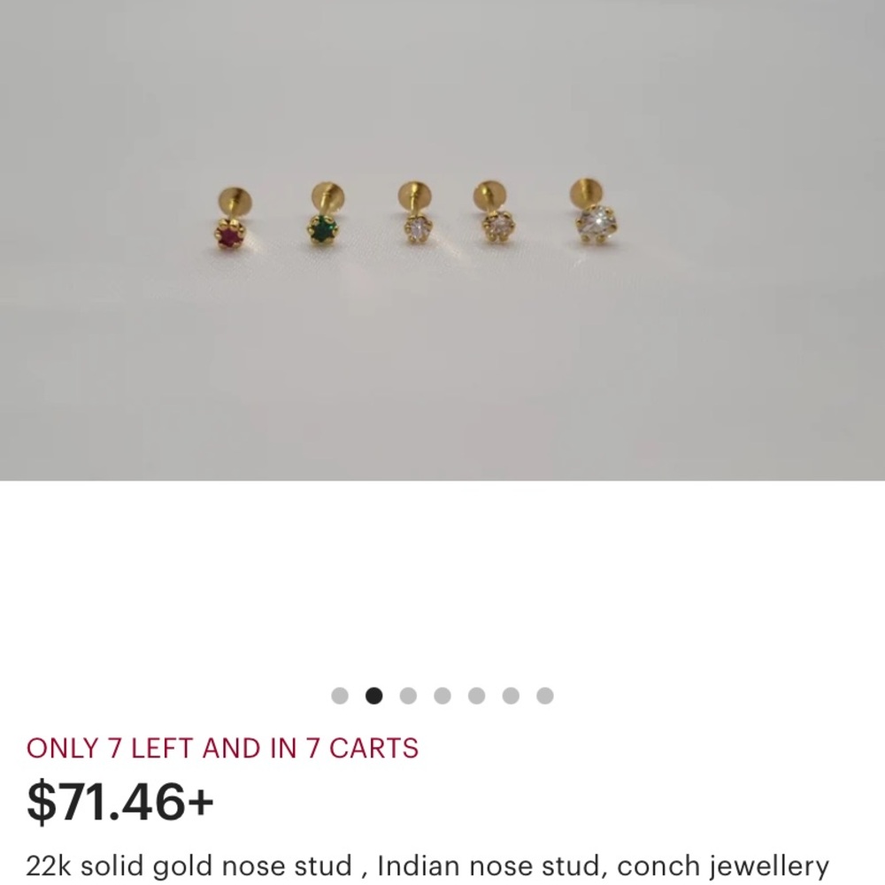 COPY - New 21k nose pins